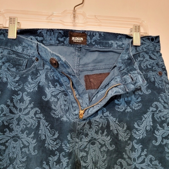 Hudson Jeans Nico Super Skinny Midrise in Teal Color Size 29 - Picture 6 of 9